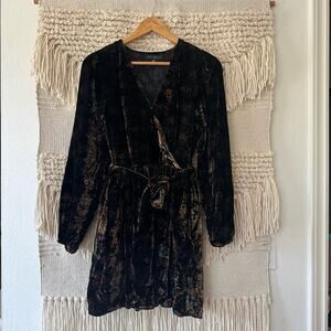 Slate & Willow Velvet Tie Dress